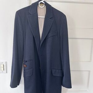 Vivienne Westwood vintage navy frock coat — catwalk collection,